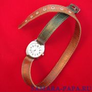 ALLA BALAGURA AB-O-1-3-1 часы с дизайнерским кожаным ремешком ручной работы