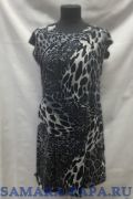 Д405 платье Марго вискоза (Леопард серый)